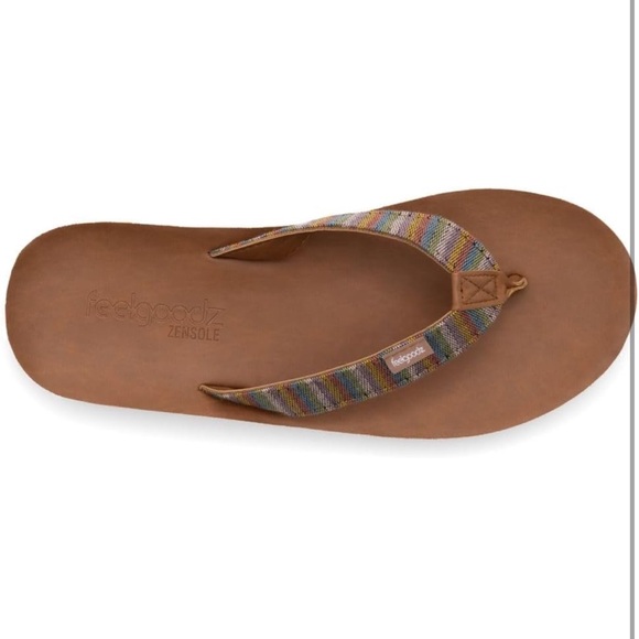 FeelGoodz Zenzole Waterproof Eden Sandal Flip Flops NWOT size 6 - Picture 4 of 6